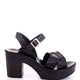 Edda Genuine Leather Women Sandals Black
