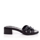 Elisabetta Genuine Leather Women Sandals Black
