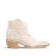 Pomezia Genuine Leather Cream Boots