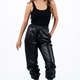 Gwen Black Leather Pants Women