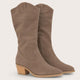 Trapani Genuine Suede Mink Boots