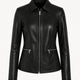 Fiona Black Leather Jacket Women