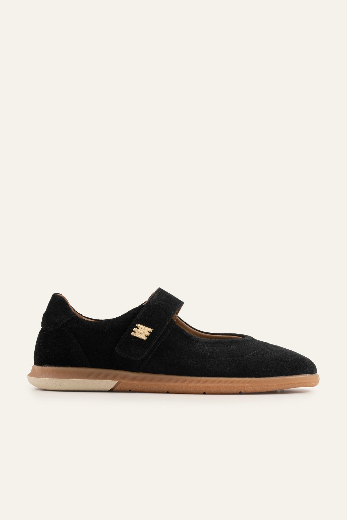 Pesaro Genuine Suede Women Mary Jane Flats Black - view 1