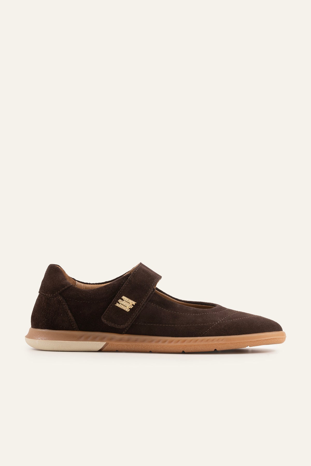 Pesaro Genuine Suede Women Mary Jane Flats Dark Brown - view 1
