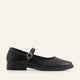 Rimini Genuine Leather Women Mary Jane Flats Black