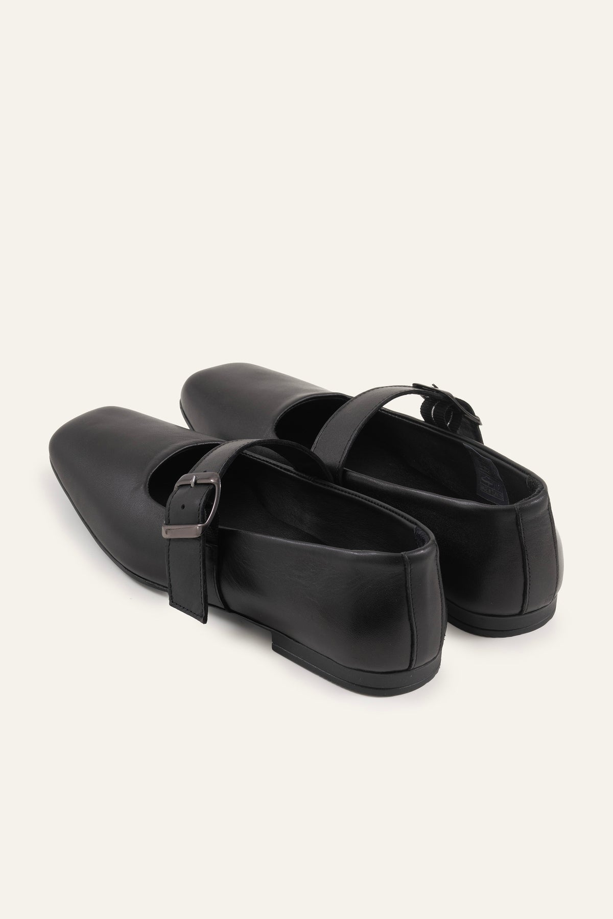 Torino Genuine Leather Women Mary Jane Flats Black - view 4