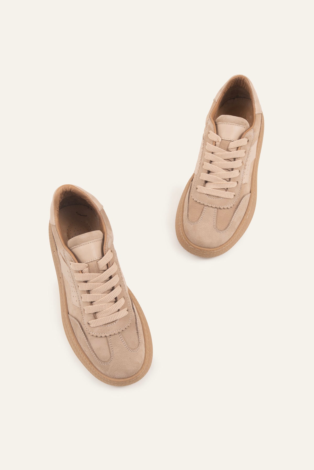 Verona Genuine Suede Women Sneakers Beige - view 2