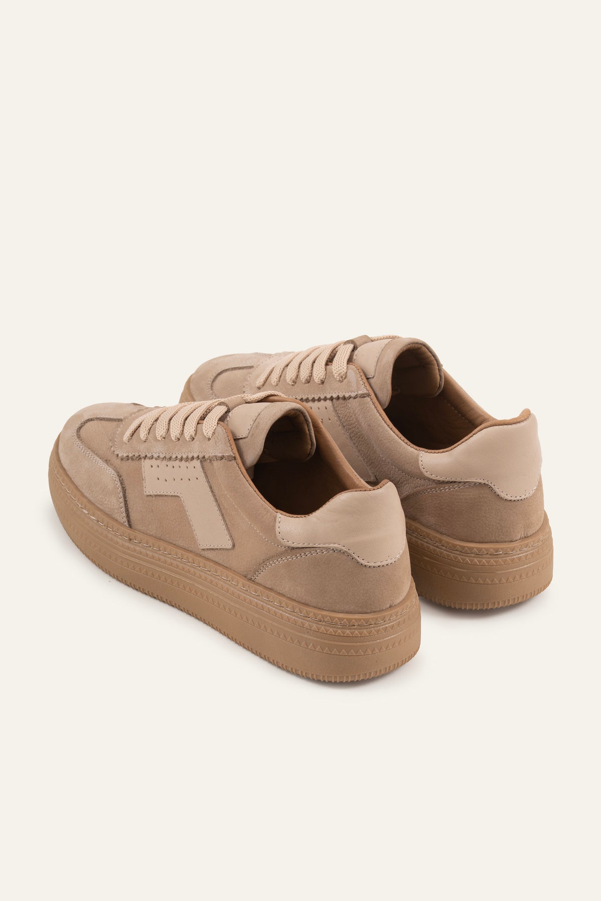 Verona Genuine Suede Women Sneakers Beige - view 4