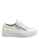 Persisu Genuine Leather Women Sneakers White
