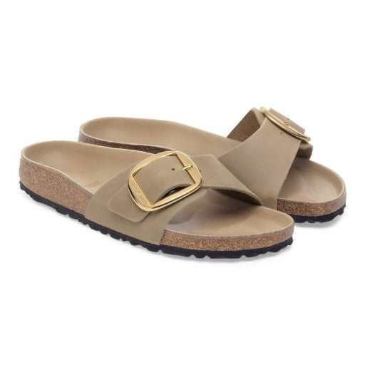 Madrid Big Buckle Tabacco Brown Oiled Leather Narrow