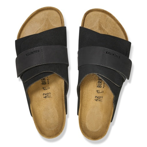 Kyoto Black Suede/Nubuck Leather Narrow