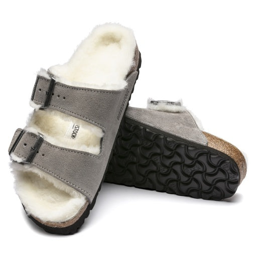 Arizona Shearling Stone Coin Suede Leather/Shearling Narrow