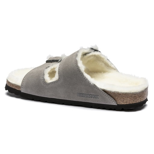 Arizona Shearling Stone Coin Suede Leather/Shearling Narrow