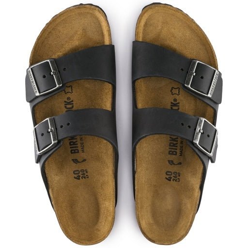 Arizona Black Oiled Leather Narrow