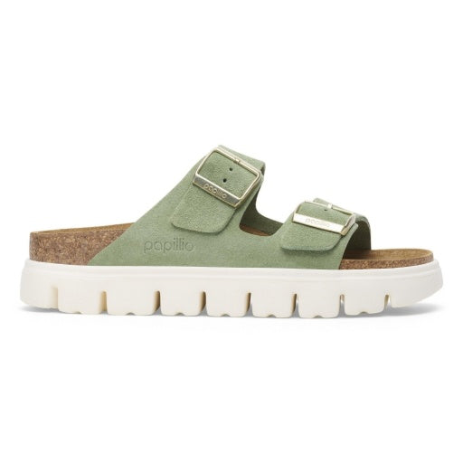 Arizona Chunky Green Tea Suede Leather Narrow