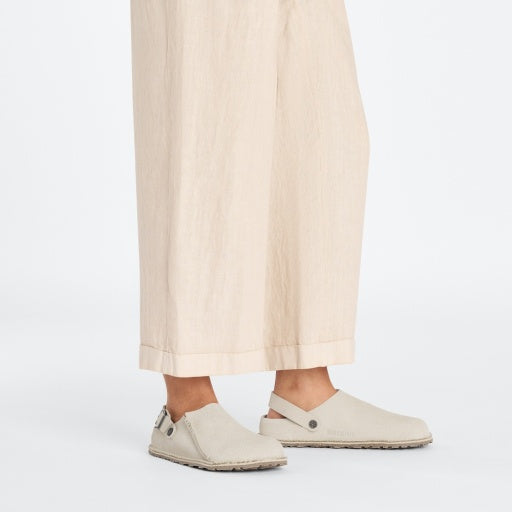 Lutry Eggshell Suede Leather Narrow