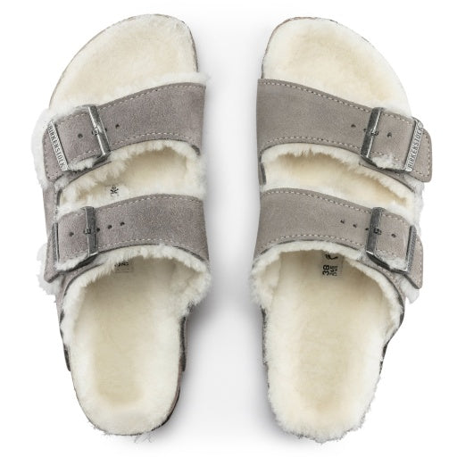 Arizona Shearling Stone Coin Suede Leather/Shearling Narrow