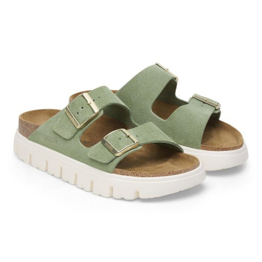 Arizona Chunky Green Tea Suede Leather Narrow
