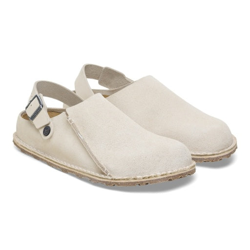 Lutry Eggshell Suede Leather Narrow