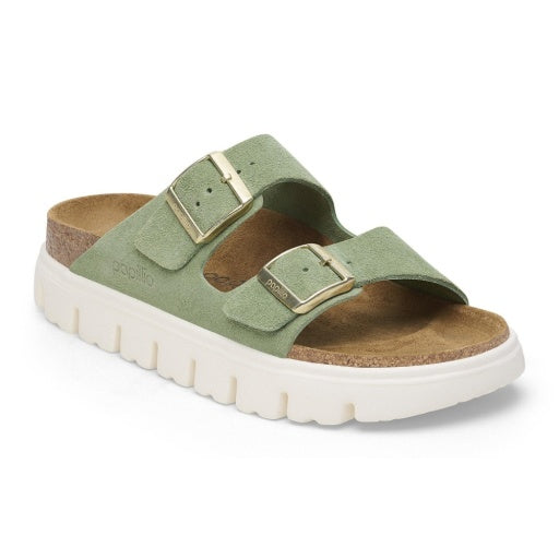 Arizona Chunky Green Tea Suede Leather Narrow