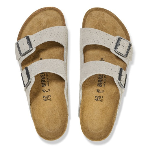 Arizona Stone Coin Embossed Suede Leather Regular