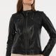 Bonnie Black Leather Jacket Women Jeyka