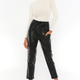 Soho Black Leather Pants Women
