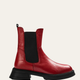 Asalina Genuine Leather Burgundy Boots