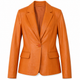 Blazer Saffron Leather Jacket Women Jeyka