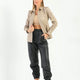 Hazel Beige Leather Shirt