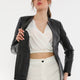 Celia Black Leather Jacket Women Jeyka