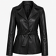 Esta Black Leather Jacket Women