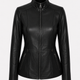 Colette Black Leather Jacket Women Jeyka