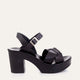 Edda Genuine Leather Women Sandals Black