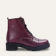 Asia Genuine Leather Burgundy Boots