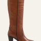 Manon Genuine Knee High Leather Tan Boots