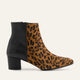 Sole Genuine Leather Leopard Boots