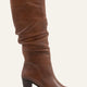 Audrey Genuine Leather Tan Boots