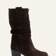 Skylar Genuine Leather Suede Chocolate Boots