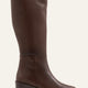 Daphne Genuine Leather Chocolate Boots