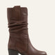Skylar Genuine Leather Chocolate Boots