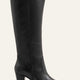 Manon Genuine Knee High Leather Black