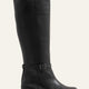 Belle Wide Calf Genuine Leather  Black Boots
