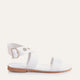 Alessandra Genuine Leather Women Sandals White