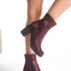 Tivora Genuine Leather Burgundy Boots