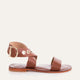 Alessandra Genuine Leather Women Sandals Tan