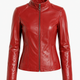 Jade Red Leather Jacket