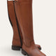Miretta Genuine Knee High Leather Tan Boots