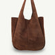 Liora Brown Suede Hobo Bag