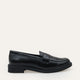 Merlot Genuine Patent Leather Black Loafers